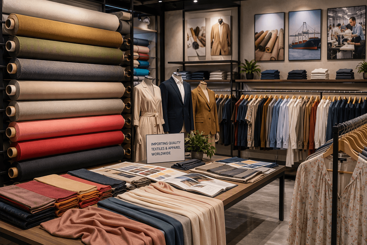 Textiles fabrics and garments